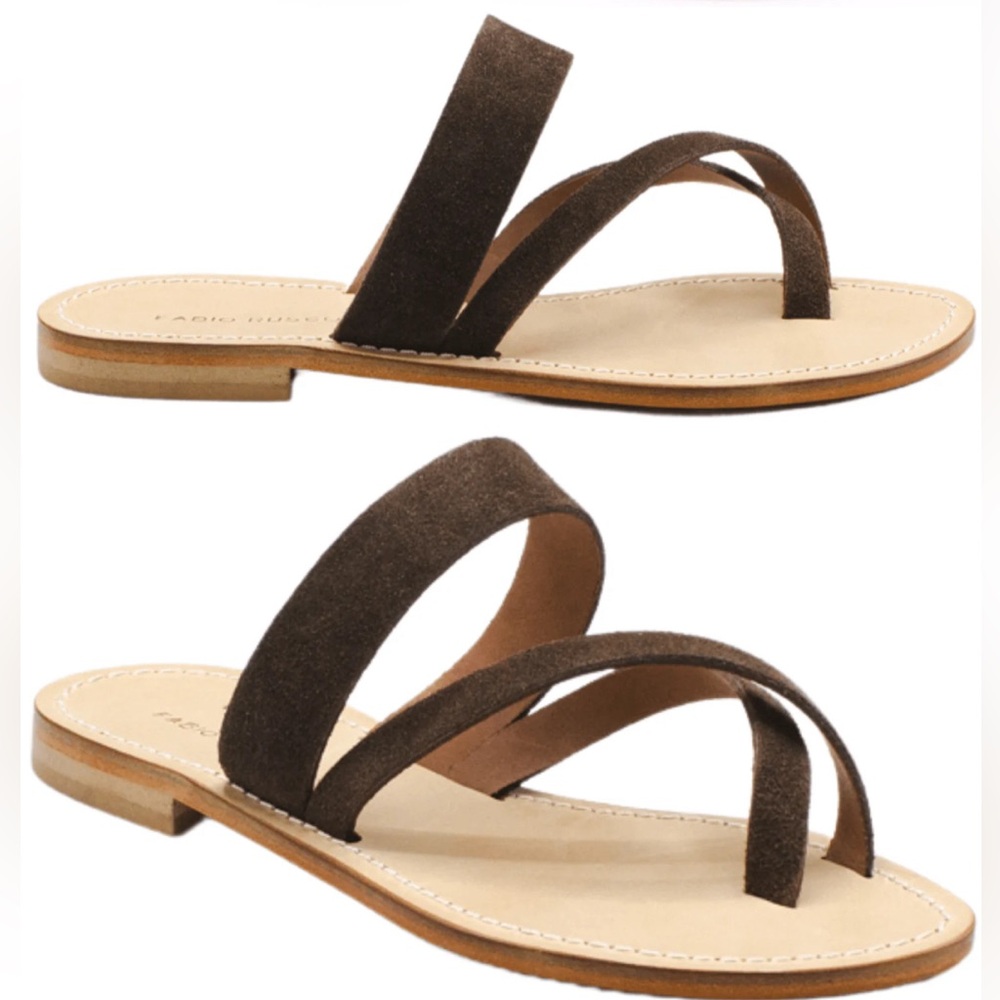 Fabio Rusconi Brown Leather Sandals Size 40